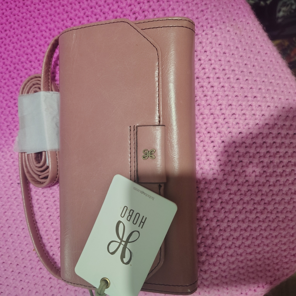 HOBO Pink Leather Crossbody Bag